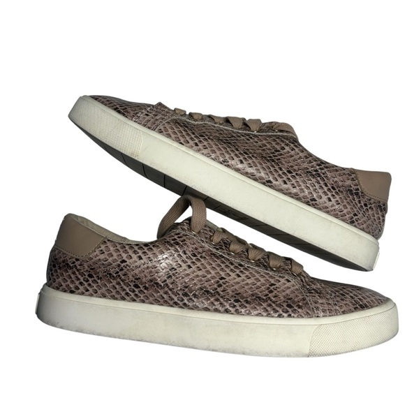 Sam Edelman Ethyl Faux Leather Snakeskin Print Pink Sneakers Sz 9.5 - Picture 5 of 10